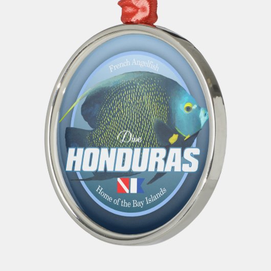 Dive Honduras (DD2) Ornament Aus Metall (Links)