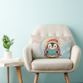 Dive Into A Good Story Cute Reading Penguin Pillow Lendenkissen (Stuhl )