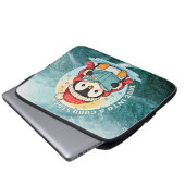 Dive Into A Good Story Penguin Metal Art Laptopschutzhülle (Vorne Knopf)