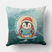 Dive Into A Good Story Reading Penguin Pillow Kissen (Rückseite)