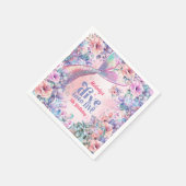 Dive into Five Flower Glitter Mermaid Tail Serviette (Ecke)