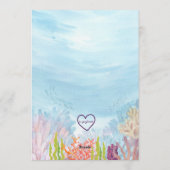 Dive into Five, Mermaid Birthday Einladung (Rückseite)