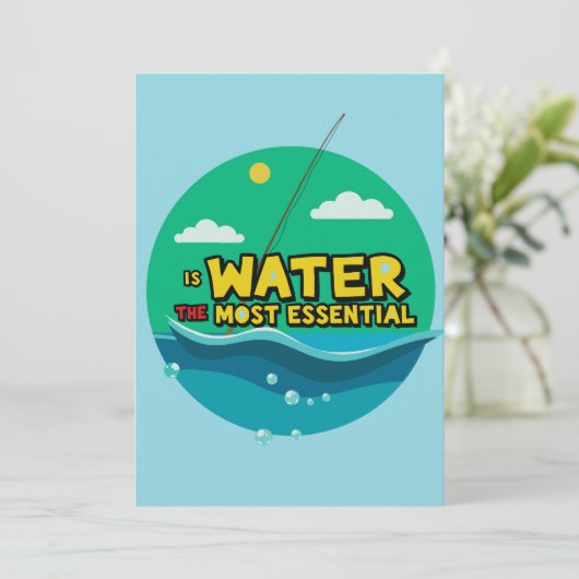 Dive into Our Big Day Einladung (Stehend Vorderseite)