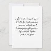 Dive into the Adventure Einladung (Rückseite)