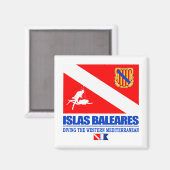 Dive Isla Baleares Magnet (Vorderseite/Rückseite)