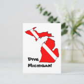 Dive Michigan Postcard Postkarte (Stehend Vorderseite)