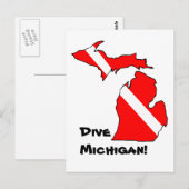 Dive Michigan Postcard Postkarte (Vorne/Hinten)