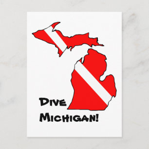 Dive Michigan Postcard Postkarte