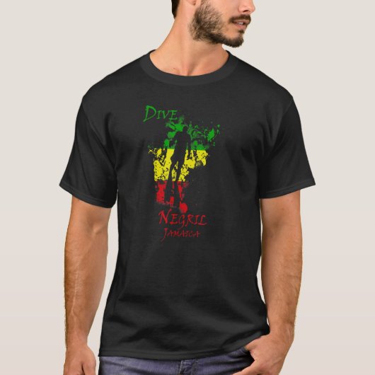 Dive Negril Jamaica Vacation Diving T-Shirt (Vorderseite)