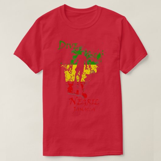 Dive Negril Jamaica Vacation Diving T-Shirt (Design vorne)