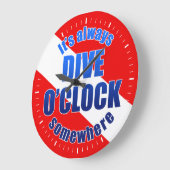 Dive O'Clock Große Wanduhr (Winkel)