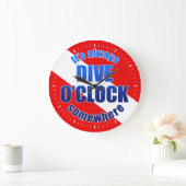 Dive O'Clock Große Wanduhr (Zuhause)