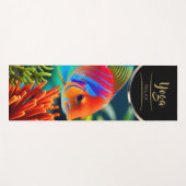Dive Orange Coral - Yoga Mat Yogamatte (Vorderseite (Horizontal))