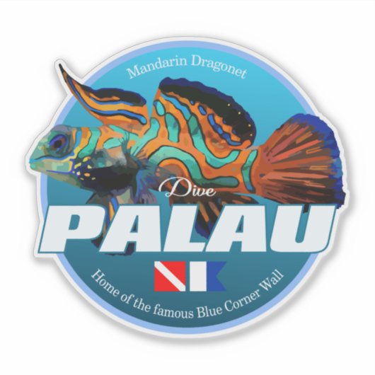 Dive Palau (DD2) Aufkleber (Vorderseite)