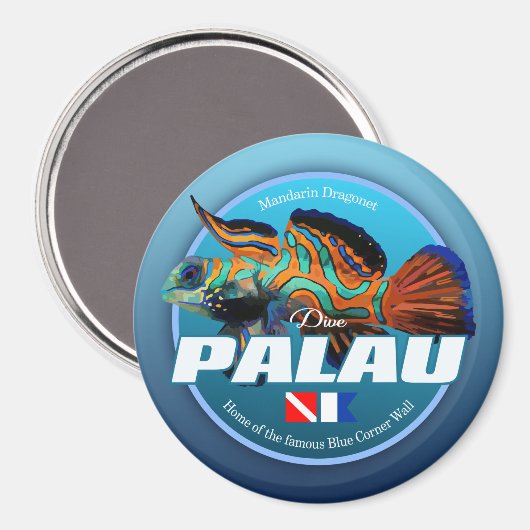 Dive Palau (DD2) Magnet (Vorderseite/Rückseite)
