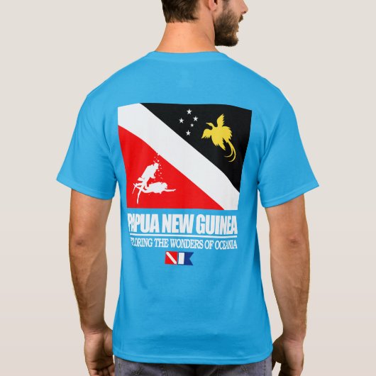 Dive Papua Neue Guinea (sq) T-Shirt (Rückseite)