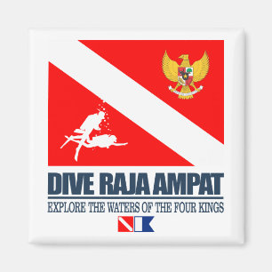 Dive Raja Ampat (sq) Magnet