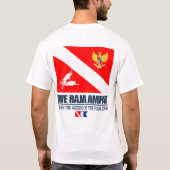 Dive Raja Ampat (sq) T-Shirt (Rückseite)