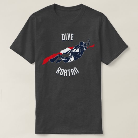 Dive Roatan Caribbean Island Scuba Diving Roatan V T-Shirt (Design vorne)
