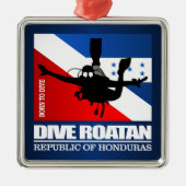 Dive Roatan DF2 Ornament Aus Metall (Vorne)