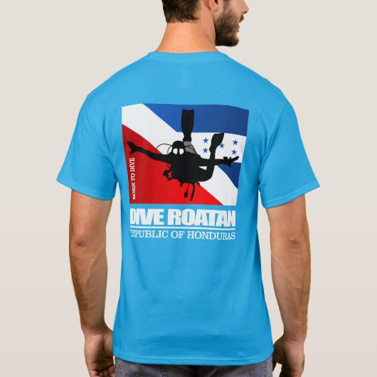 Dive Roatan DF2 T-Shirt (Rückseite)