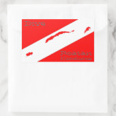 Dive Roatan Rechteckiger Aufkleber (Tasche)