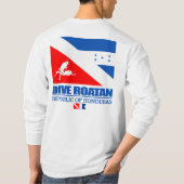 Dive Roatan (sq) T-Shirt (Rückseite)