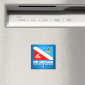 Dive Saint Lucia (sq) Magnet (In Situ (Geschirrspüler))