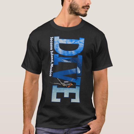 Dive Socorro Insel Scuba Schnorcheln T-Shirt (Vorderseite)
