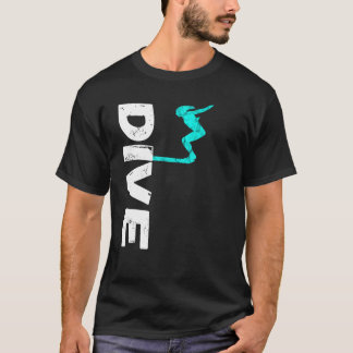 Dive Springboard Diving Board Plattform Tauchen T-Shirt
