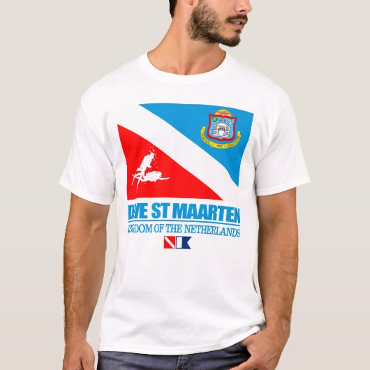 Dive St Maarten (sq) T-Shirt (Vorderseite)