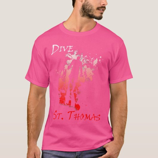 Dive St Thomas Vacation Diving T-Shirt (Vorderseite)