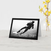 Dive Trip Grußkarte Karte (Gelbe Blume)