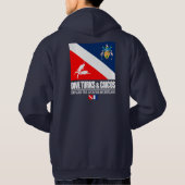 Dive Turks & Caicos Apparel Hoodie (Rückseite)