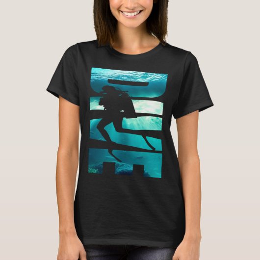 Dive Undersea Scuba Snorkeling Seascape for Diving T-Shirt (Vorderseite)