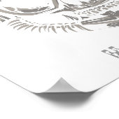 Dive Utila Honduras CA Skull Diver Poster (Ecke)