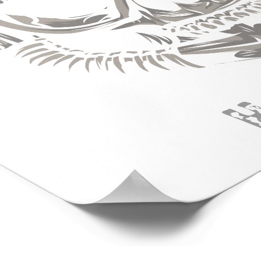 Dive Utila Honduras CA Skull Diver Poster (Ecke)