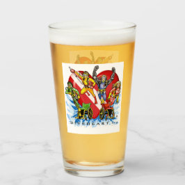 Divehart Superheroes Pint-Glas Glas