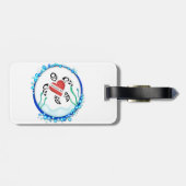 Divehart Turtle-Gepäckmarke Gepäckanhänger (Rückseite horizontal)