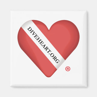 Diveheart Heart Kühlschrank Magnet