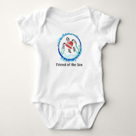 Diveheart Turtle Baby Body Suite Strampler