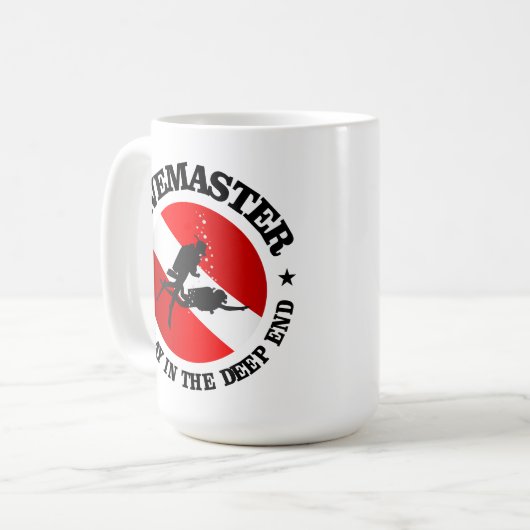 Divemaster (Ende) Kaffeetasse (Vorderseite Links)