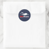 DIVEMaster Runder Aufkleber (Tasche)
