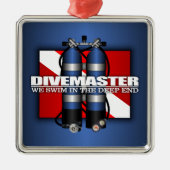 Divemaster (Scuba Tanks) Silbernes Ornament (Vorne)