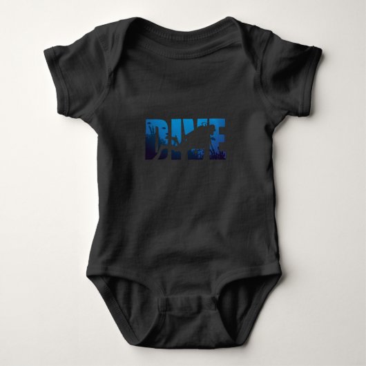Diver Design For Deep Sea Or Amateur Divers Baby Strampler (Vorderseite)