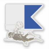 Diver Down Aufkleber (Vorderseite)