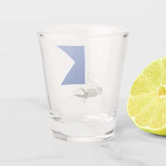 Diver Down Schnapsglas (Rückseite)