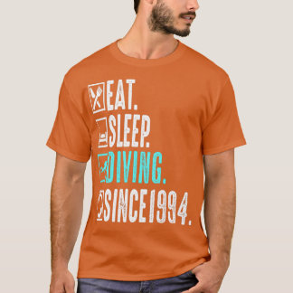 Diver isst Sleep Diving Wiederholung seit 1994 Ges T-Shirt