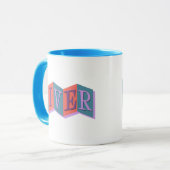 Diver (retro sign) tasse (Vorderseite Links)