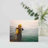 "Diver Splash"-Postkarte Postkarte (Stehend Vorderseite)